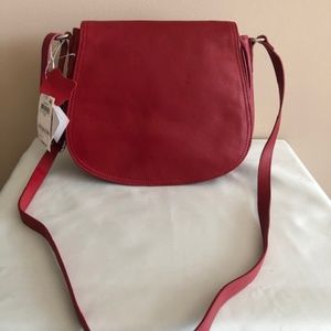 Giani Bernini Saddle Cross Body Nappa Leather Bag